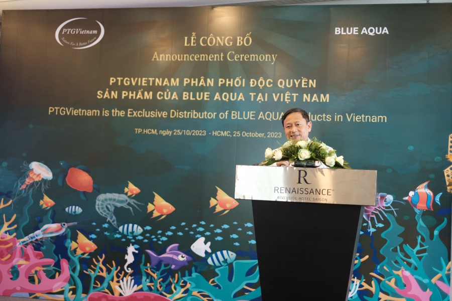 PTG VIETNAM CÔNG BỐ QUAN HỆ HỢP TÁC & PHÂN PHỐI SẢN PHẨM ĐỘC QUYỀN CỦA TẬP ĐOÀN BLUE AQUA